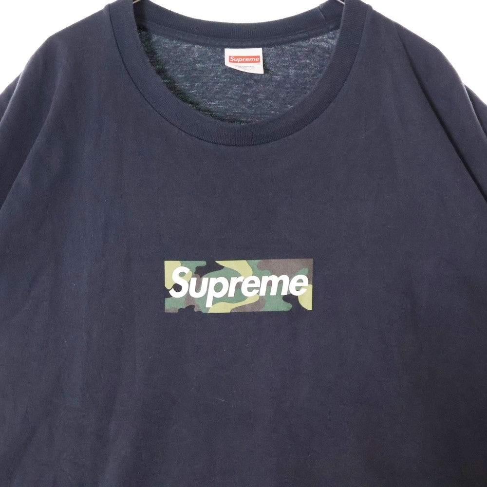 SUPREME(シュプリーム) 23AW Box Logo Tee カモフラージュ 迷彩ボックスロゴ 半袖Tシャツ ブラック