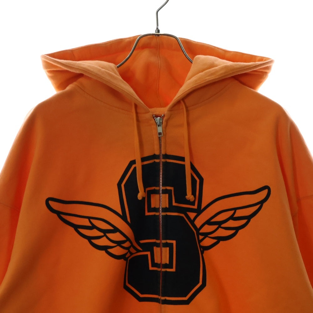 SUPREME(シュプリーム) 25SS Wings Zip Hooded Sweatshirt ウィングス ジップアップスウェットパーカー フーディー オレンジ