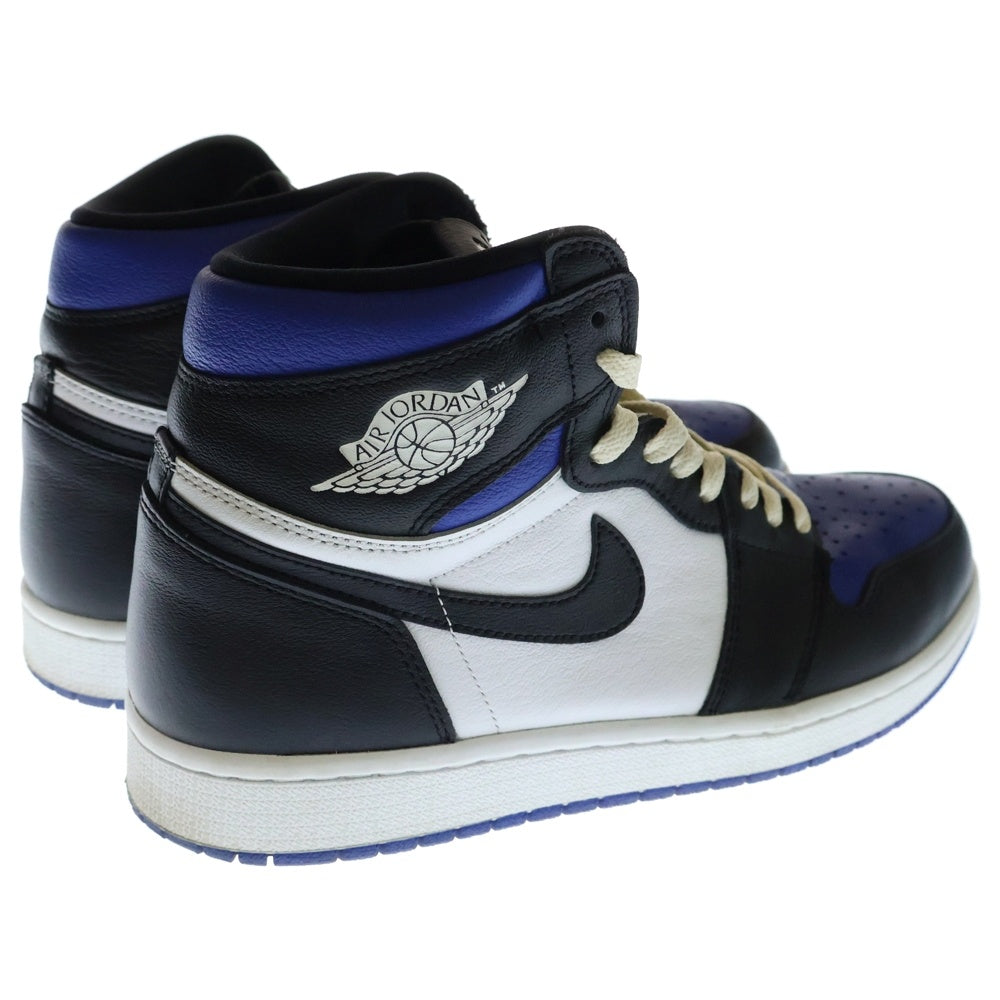 NIKE(ナイキ) AIR JORDAN1 RETRO HIGH OG ROYAL TOE エアジョーダン1 ロイヤルトゥ ハイカットスニーカー ホワイト/ブルー US9.5/27.5cm 555088-041