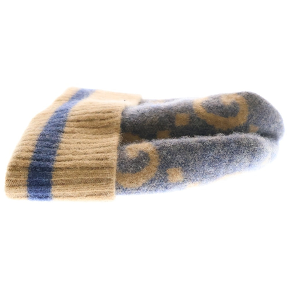GUCCI(グッチ) GG Knit Cashmere Hat 総柄カシミヤニットキャップ ビーニー ニット帽 帽子 ブラウン 676827 4GABX