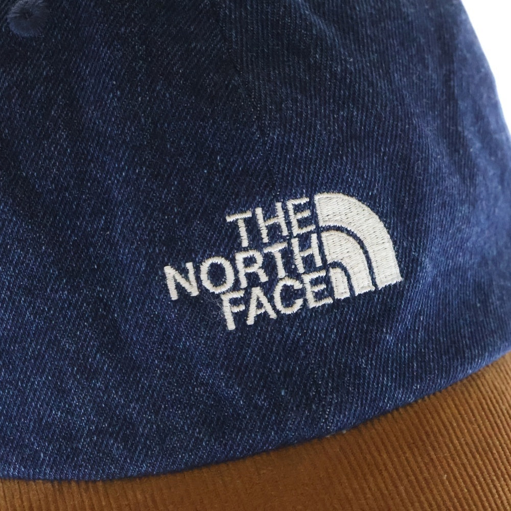 THE NORTH FACE(ザノースフェイス) COTTON BALL CAP DENIM ロゴ刺繍 デニムキャップ 帽子 インディゴ NE3CQ50M