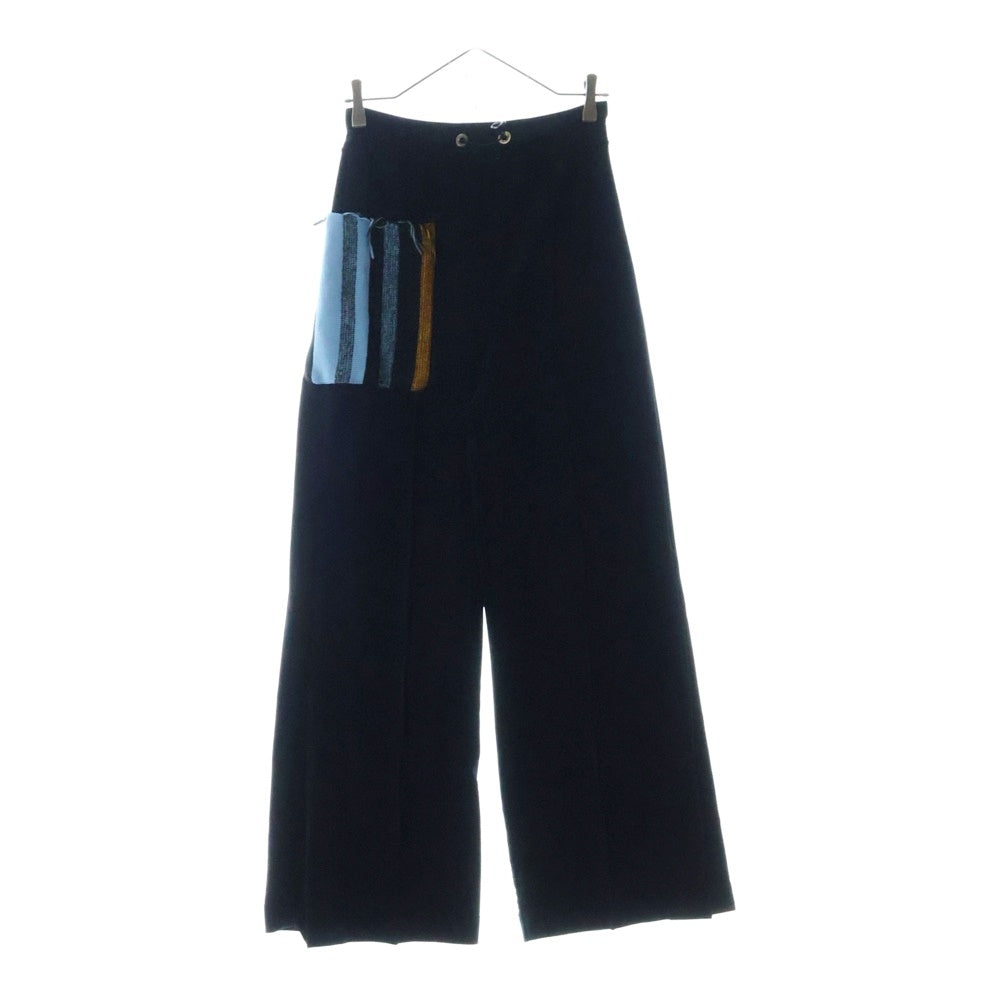 TOGA PULLA(トーガ プルラ) Code Pique Jersey Pants ピケジャージパンツ ブラック TP21-JF239