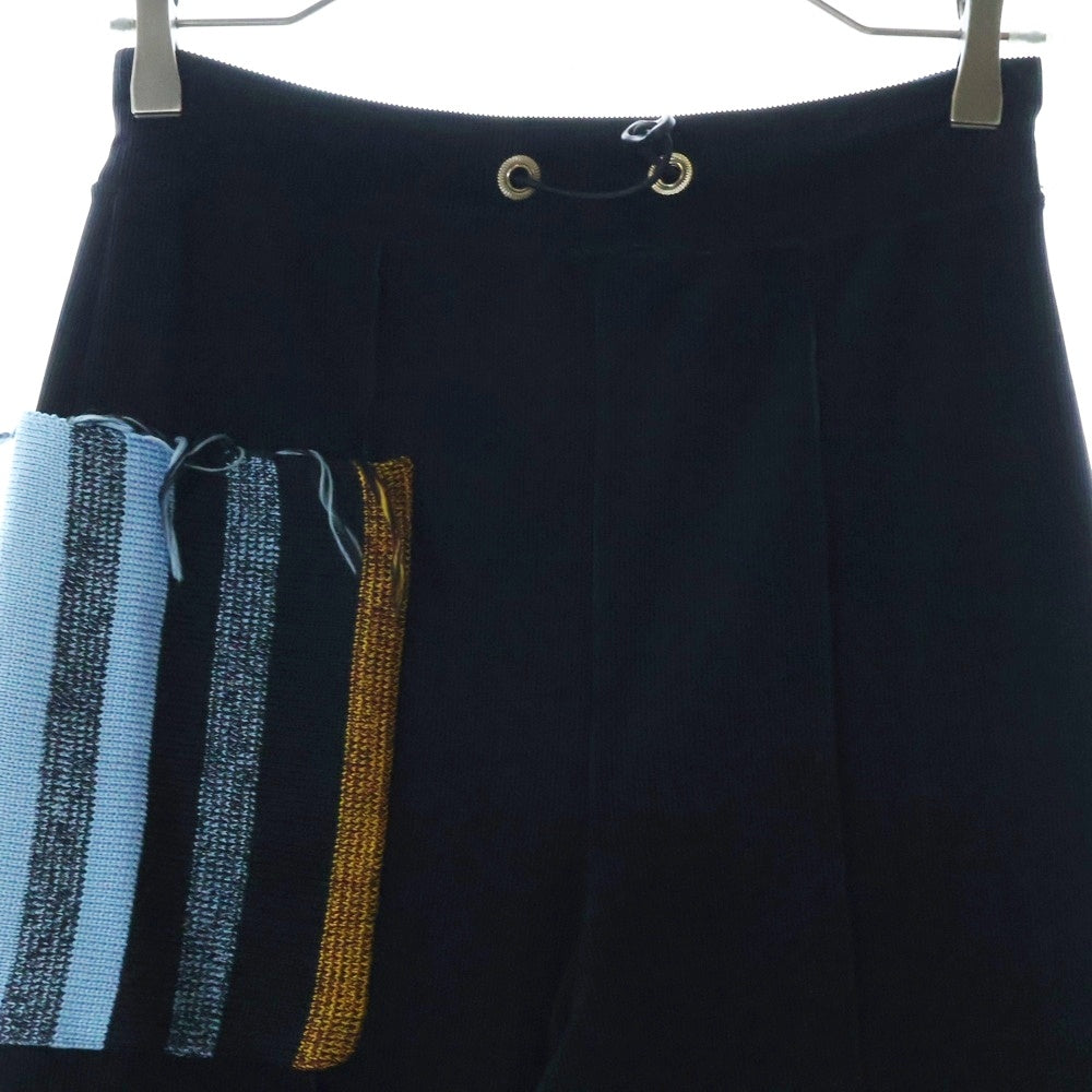 TOGA PULLA(トーガ プルラ) Code Pique Jersey Pants ピケジャージパンツ ブラック TP21-JF239