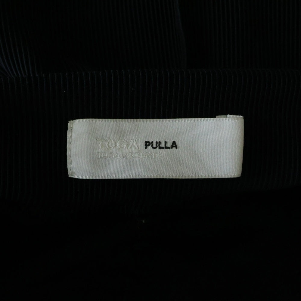 TOGA PULLA(トーガ プルラ) Code Pique Jersey Pants ピケジャージパンツ ブラック TP21-JF239