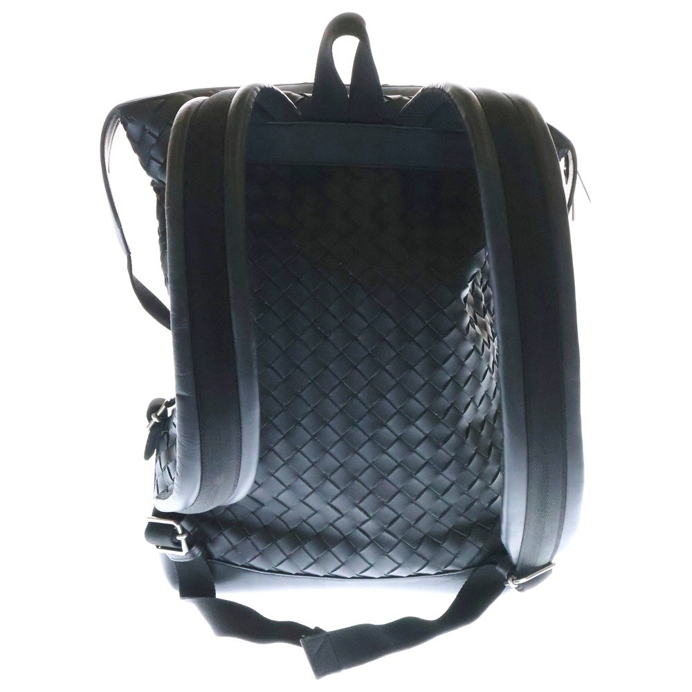 BOTTEGA VENETA(ボッテガヴェネタ) イントレチャート レザーバックパック リュックサック ブラック 653118