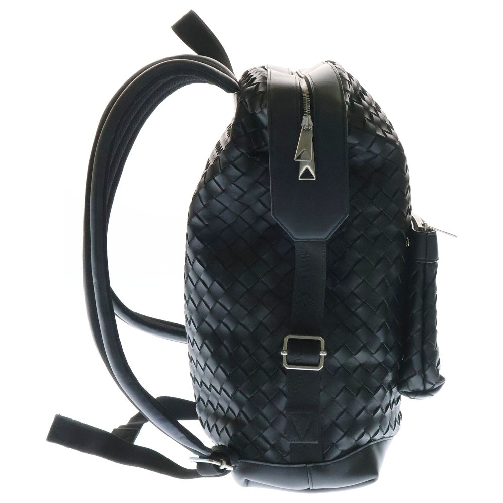 BOTTEGA VENETA(ボッテガヴェネタ) イントレチャート レザーバックパック リュックサック ブラック 653118