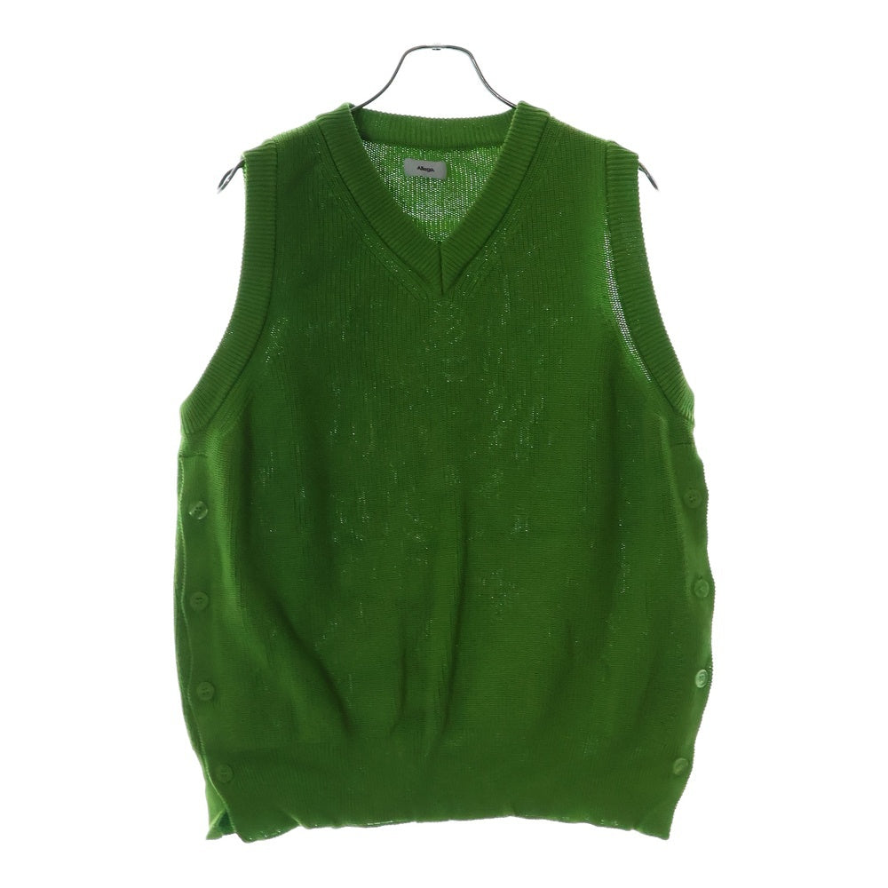 Allege.(アレッジ) Argyle Knit Vest アーガイルニットベスト グリーン AL22S-KN01