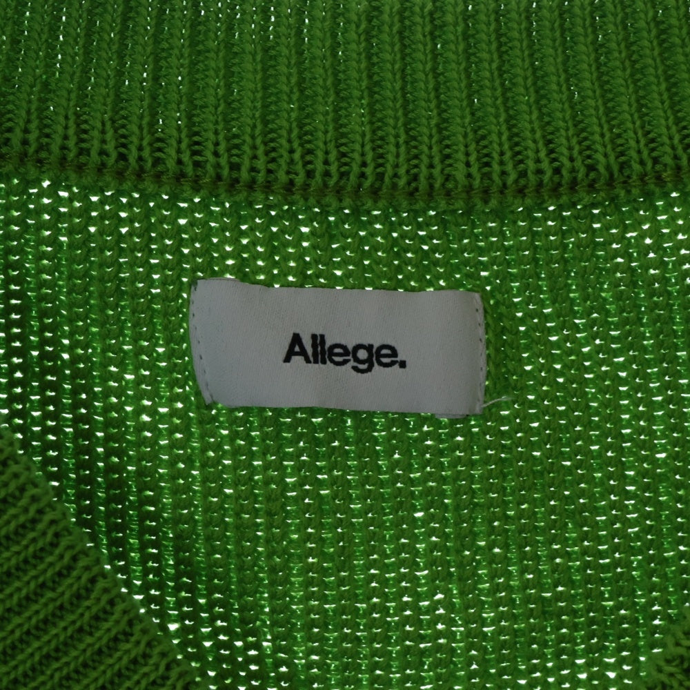 Allege.(アレッジ) Argyle Knit Vest アーガイルニットベスト グリーン AL22S-KN01