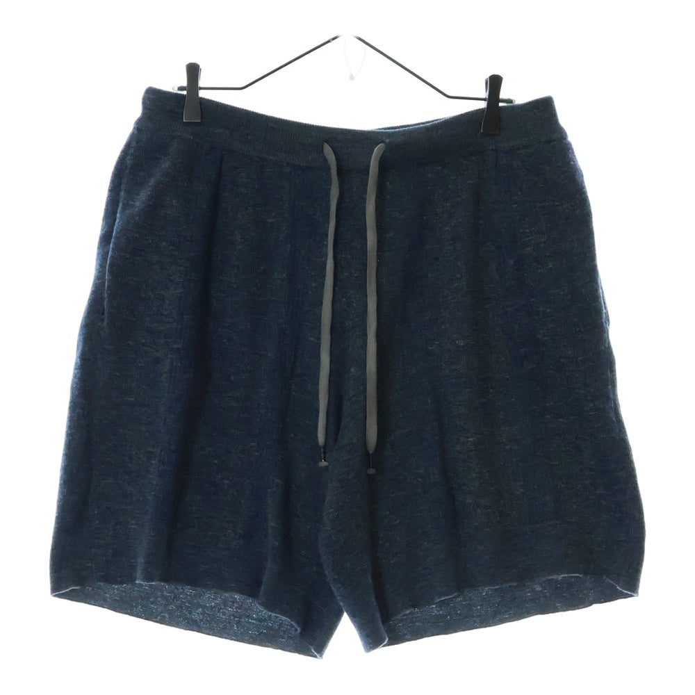 Maison Margiela 1 10(メゾンマルジェラ 1 10) 25SS Shorts Petrol リネンショーツ ハーフパンツ ブルー S50MU0077 M13097