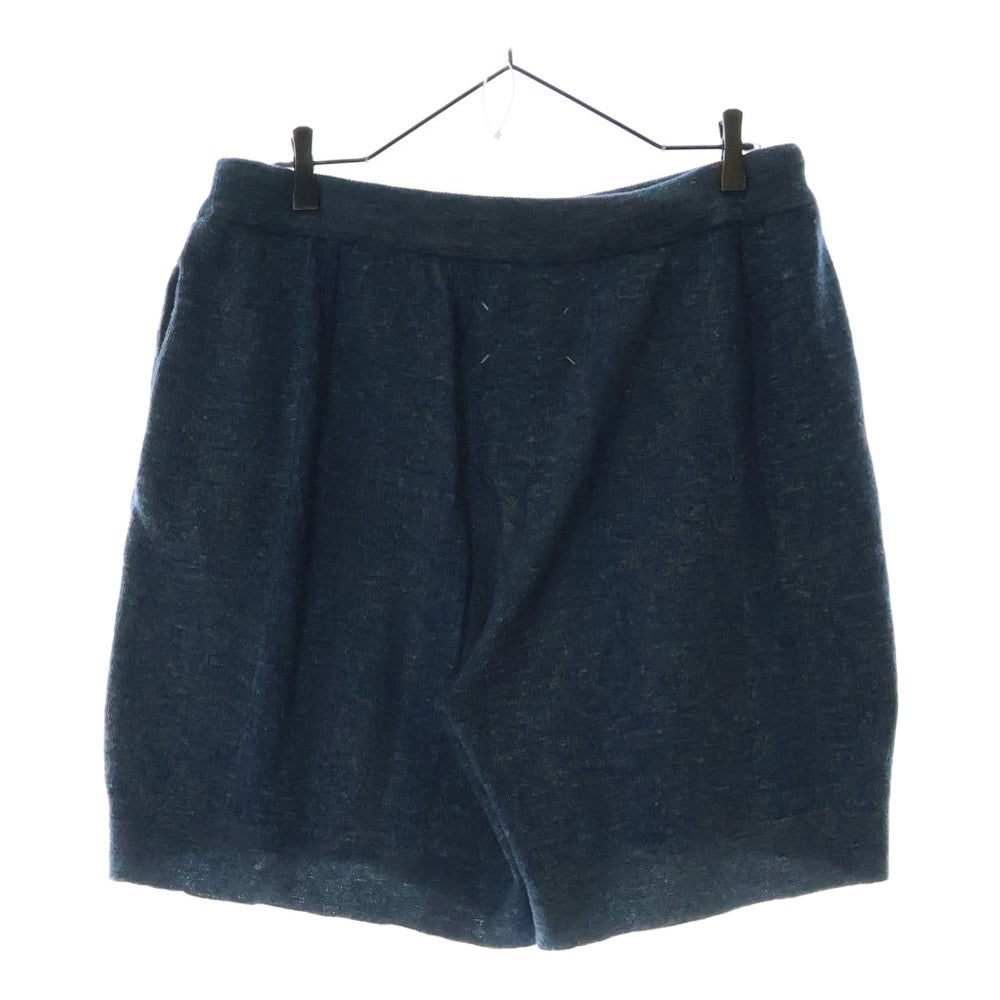 Maison Margiela 1 10(メゾンマルジェラ 1 10) 25SS Shorts Petrol リネンショーツ ハーフパンツ ブルー S50MU0077 M13097