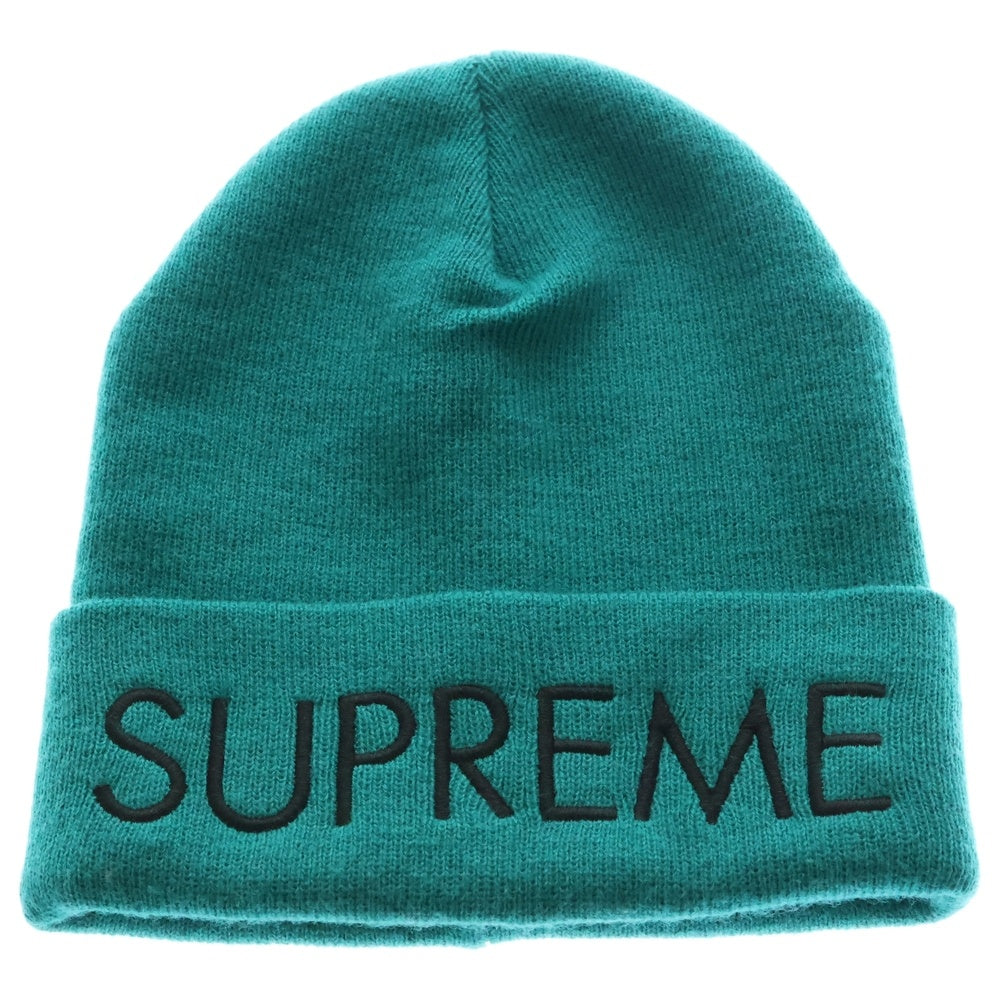 SUPREME(シュプリーム) 22AW Capital Beanie ロゴ刺繍 ニットビーニー ニット帽 帽子 グリーン