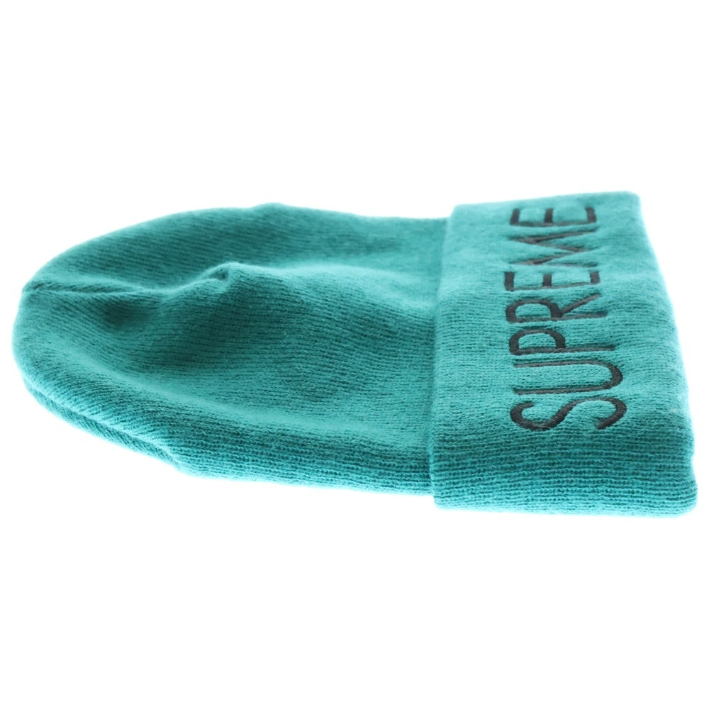 SUPREME(シュプリーム) 22AW Capital Beanie ロゴ刺繍 ニットビーニー ニット帽 帽子 グリーン