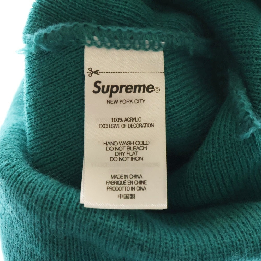 SUPREME(シュプリーム) 22AW Capital Beanie ロゴ刺繍 ニットビーニー ニット帽 帽子 グリーン