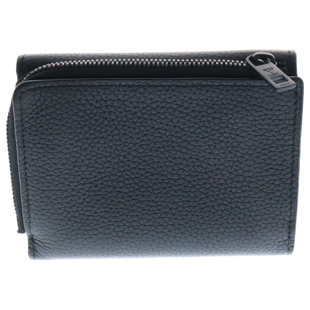 LOUIS VUITTON(ルイヴィトン) ポルトフォイユ パイロット LV Aerogram レザーウォレット 2つ折り財布 ブラック M81740