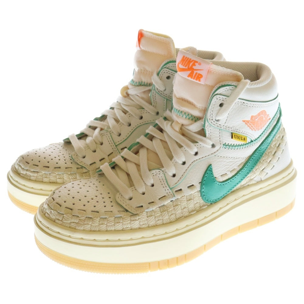 NIKE(ナイキ) ×UNION ×Bephies Beauty Supply W AIR JORDAN1 ELEVATE HI SP ウィメンズ エアジョーダン1 ハイカットスニーカー エレベート サマー レディース US6.5/23.5cm ホワイト FD0696-100