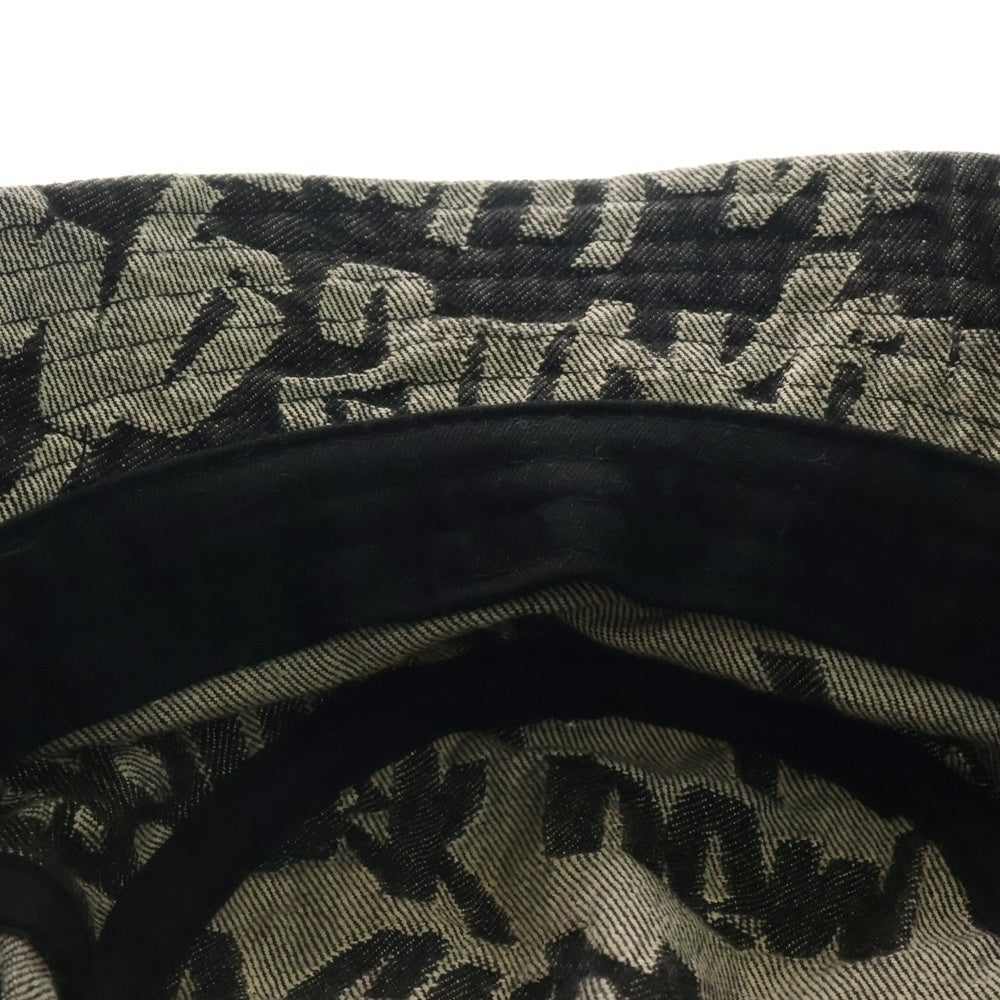 SUPREME(シュプリーム) 22SS Fat Tip Jacquard Denim Crusher デニムクラッシャーハット バケットハット 帽子 ブラック