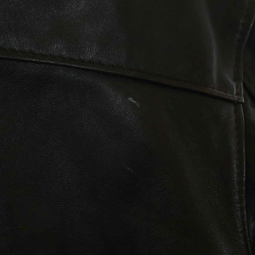 SCHOTT(ショット) 80's FLIGHT LEATHER JACKET フライトレザージャケット ジップアップレザーブルゾン ブラウン