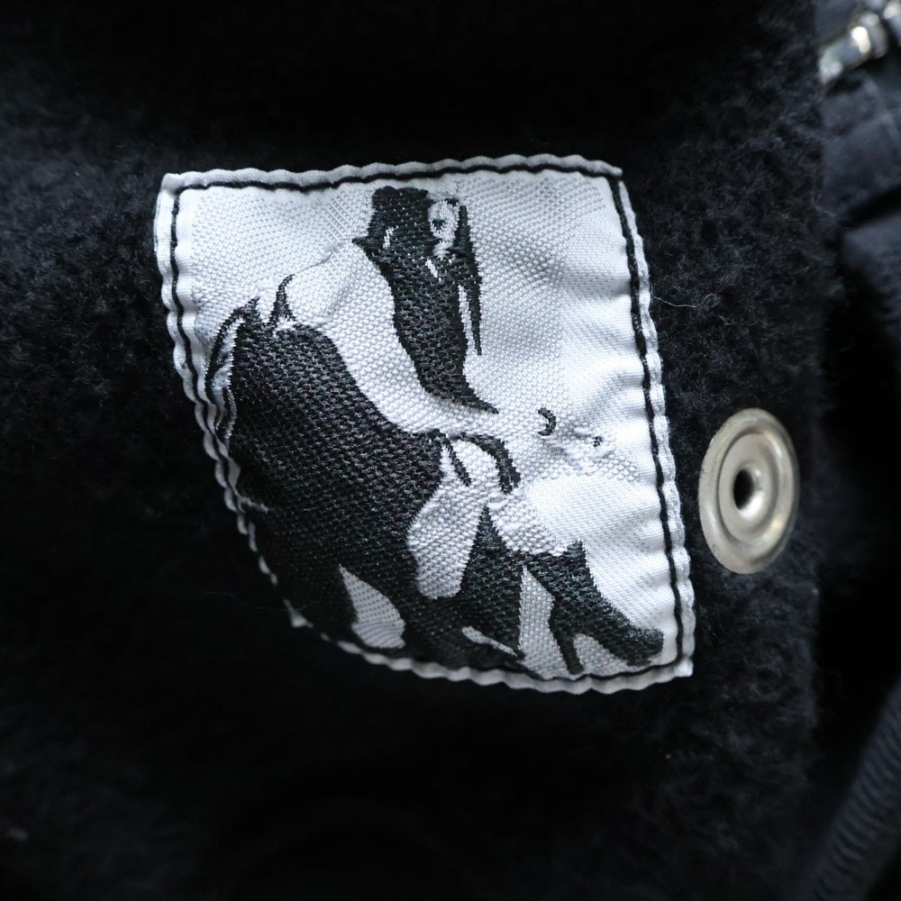 DRKSHDW(ダークシャドウ) SMALL GIMP HOODIE スタッズ装飾 フルジップアップスウェットパーカー フーディー ブラック DS01D1244 FES2