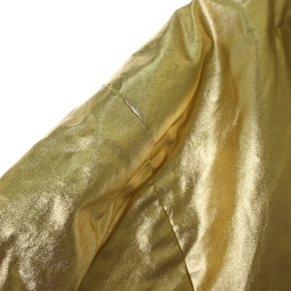 CELINE(セリーヌ) Varsity Tracksuit Jacket Gold Zip up Windbreaker フード付き ジップアップトラックジャケット ゴールド 2W534008Q