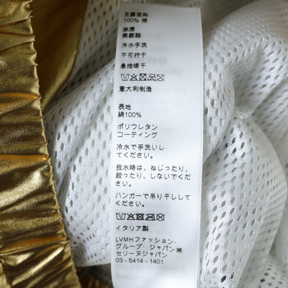 CELINE(セリーヌ) Varsity Tracksuit Jacket Gold Zip up Windbreaker フード付き ジップアップトラックジャケット ゴールド 2W534008Q