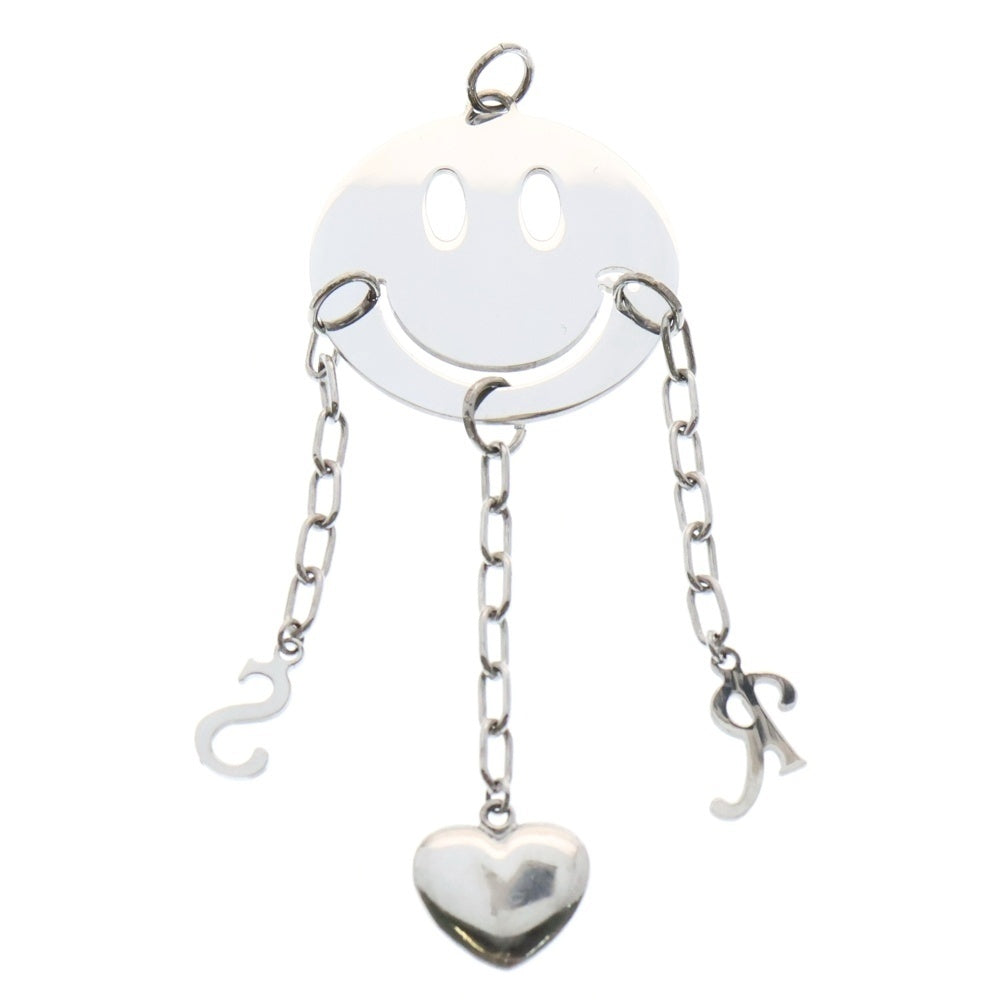 RAF SIMONS(ラフシモンズ) Smiley Charm Pendant スマイリー チャーム ペンダント ネックレストップ シルバー