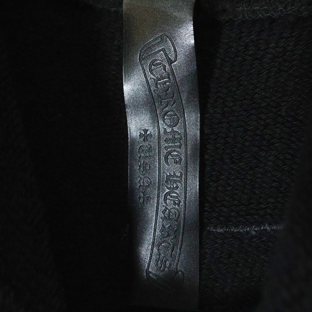 CHROME HEARTS(クロムハーツ) Y NOT CH LOGO CEMETERY CROSS HOODIE PULLOVER ワイノット セメタリーロゴ クロスパッチ プルオーバーパーカー スウェットパーカー ブラック