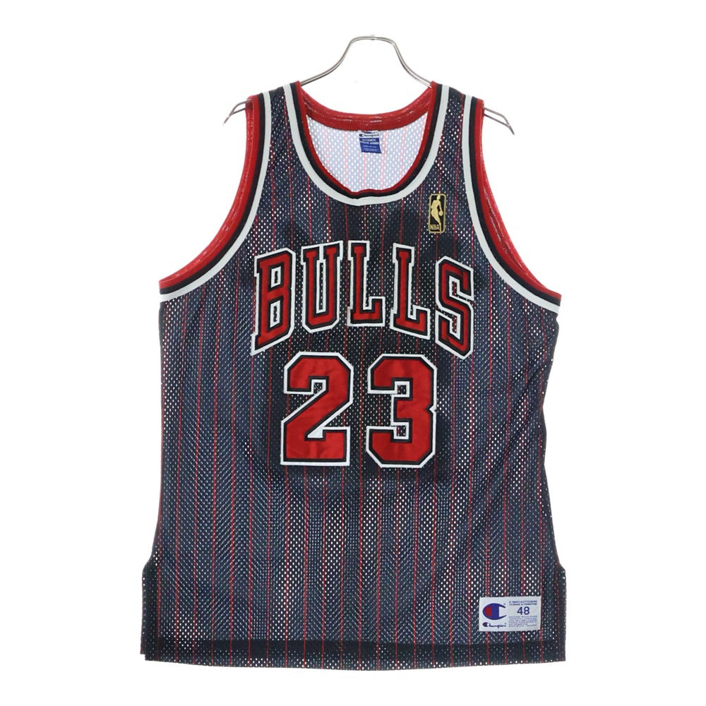 CHAMPION(チャンピオン) NBA 50 Year Anniversary Chicago Bulls Michael Jordan 23 Uniform マイケルジョーダン ロゴエンブロイダリーメッシュタンクトップバスケットボールジャージー