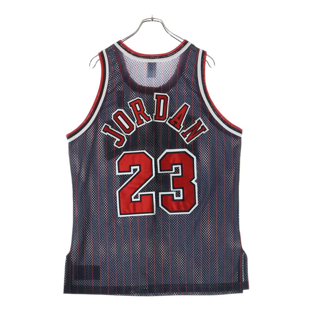 CHAMPION(チャンピオン) NBA 50 Year Anniversary Chicago Bulls Michael Jordan 23 Uniform マイケルジョーダン ロゴエンブロイダリーメッシュタンクトップバスケットボールジャージー