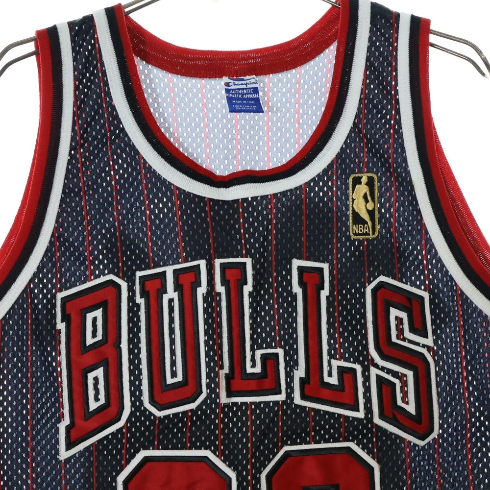 CHAMPION(チャンピオン) NBA 50 Year Anniversary Chicago Bulls Michael Jordan 23 Uniform マイケルジョーダン ロゴエンブロイダリーメッシュタンクトップバスケットボールジャージー