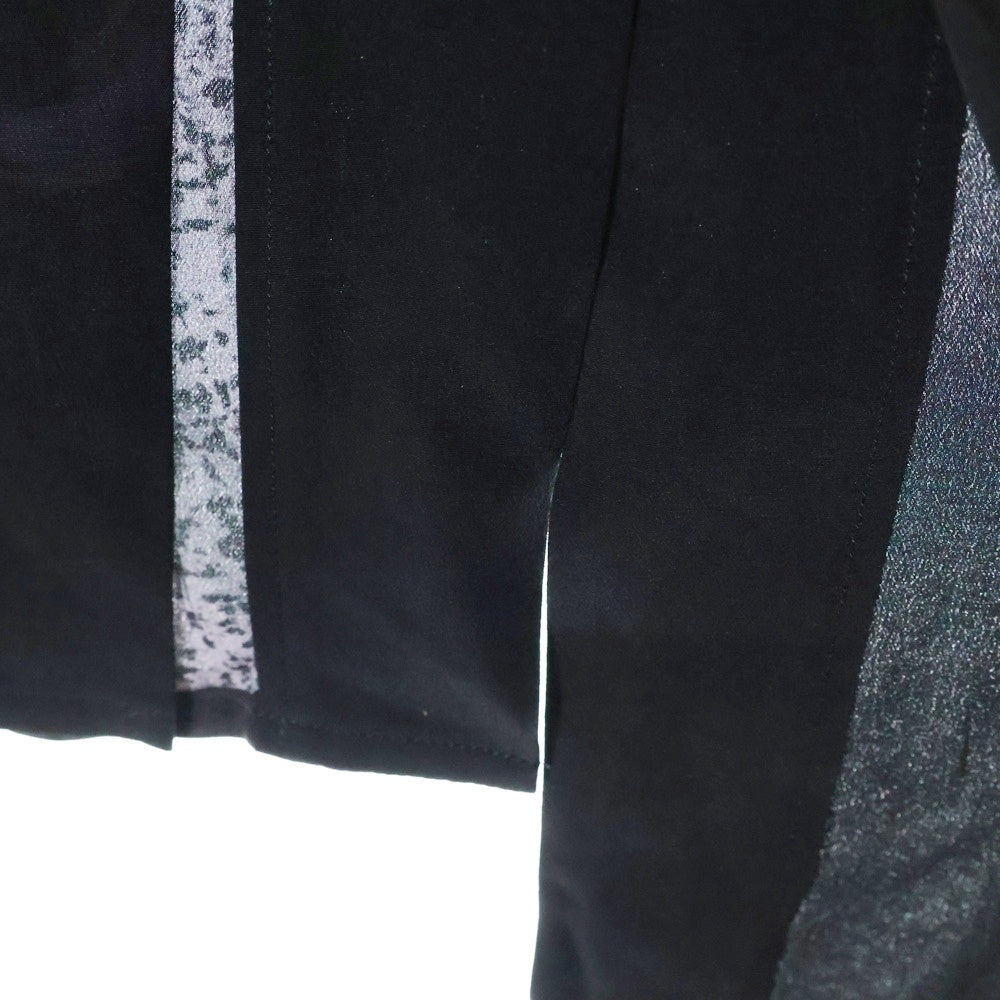 Yohji Yamamoto POUR HOMME(ヨウジヤマモト プールオム) 25SS PORTRAIT PRINT ASYMMETRY JACKET アシンメトリーシルクジャケット ロングシャツコート HP-J23-818
