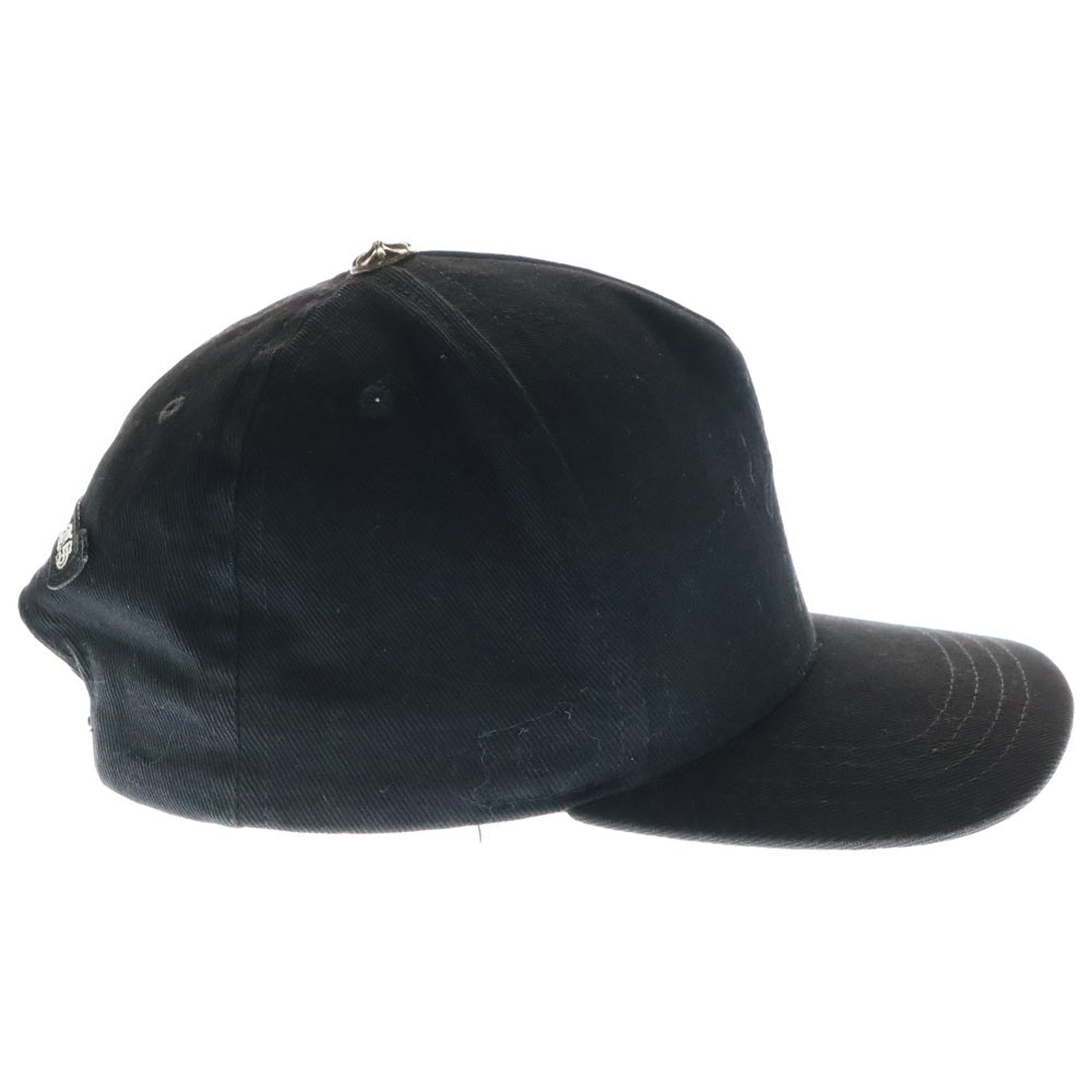 CHROME HEARTS(クロムハーツ) CROSS WAXED DENIM BASEBALL CAP クロス刺繍 デニム キャップ 帽子 ブラック