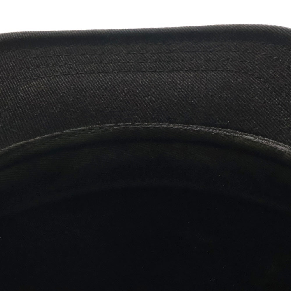 CHROME HEARTS(クロムハーツ) CROSS WAXED DENIM BASEBALL CAP クロス刺繍 デニム キャップ 帽子 ブラック