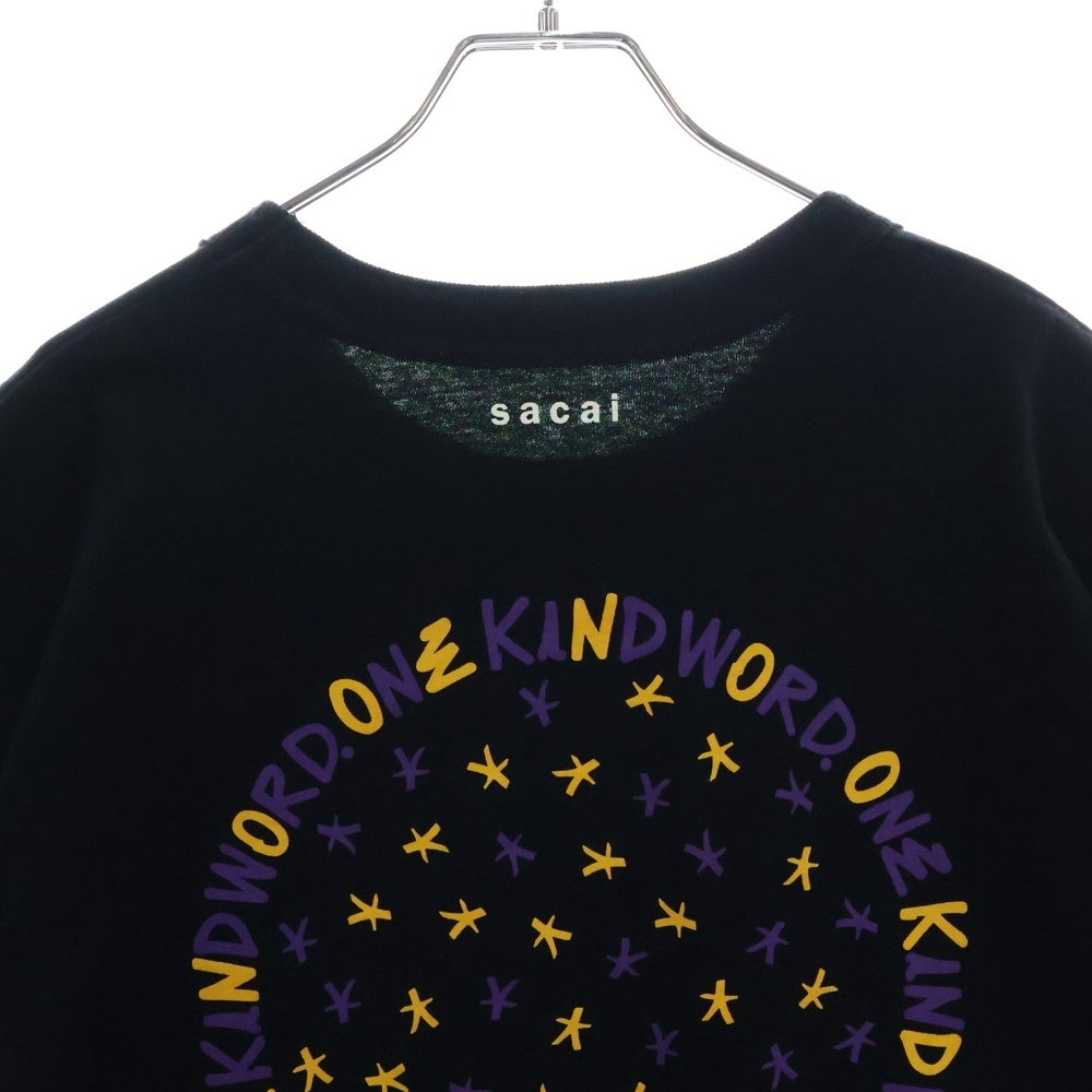 Sacai(サカイ) 23SS Eric Haze Circle Star T-Shirt エリックヘイズ 半袖Tシャツ ブラック 23-0466S