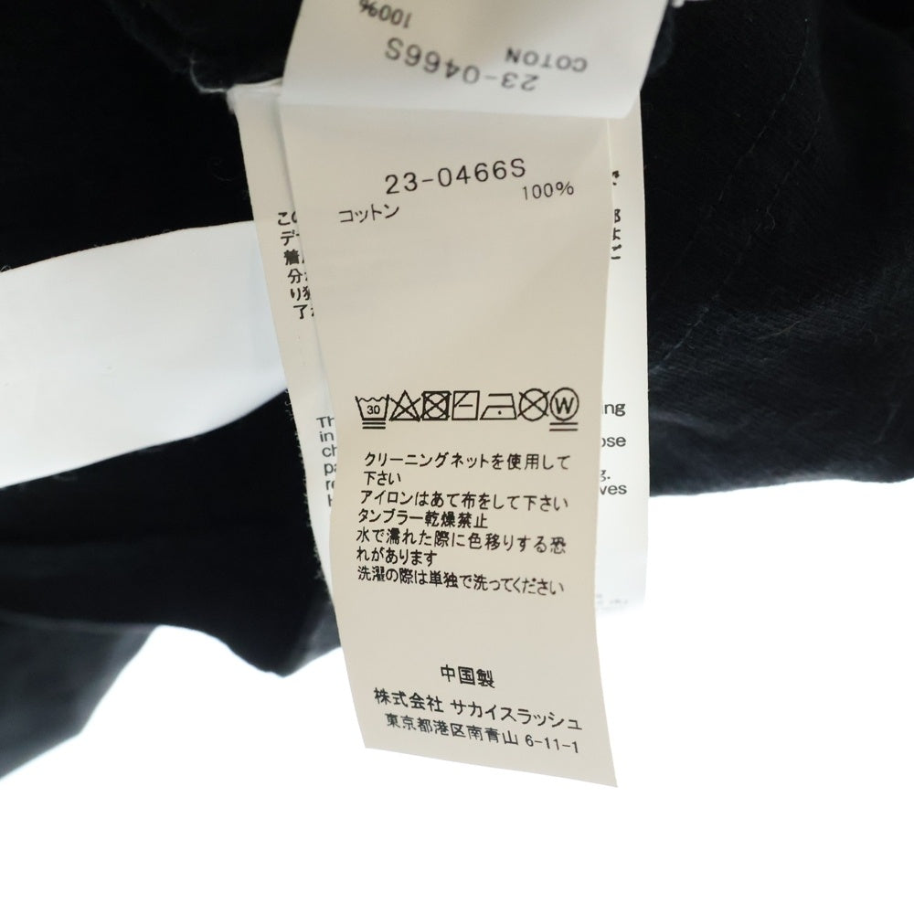Sacai(サカイ) 23SS Eric Haze Circle Star T-Shirt エリックヘイズ 半袖Tシャツ ブラック 23-0466S