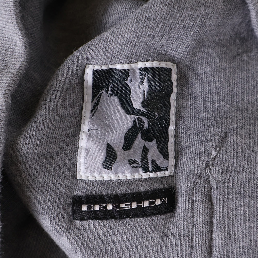 DRKSHDW(ダークシャドウ) Granbury Hoodie プルオーバースウェットパーカー フーディー グレー DU20F1289-FMR