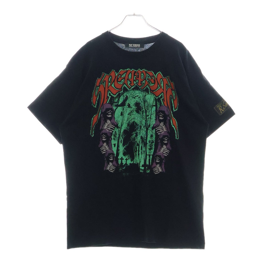 RAF SIMONS(ラフシモンズ) Big fit T-shirt Sreapers 半袖Tシャツ ブラック 221-M121