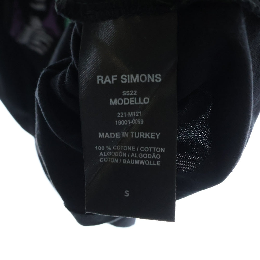 RAF SIMONS(ラフシモンズ) Big fit T-shirt Sreapers 半袖Tシャツ ブラック 221-M121