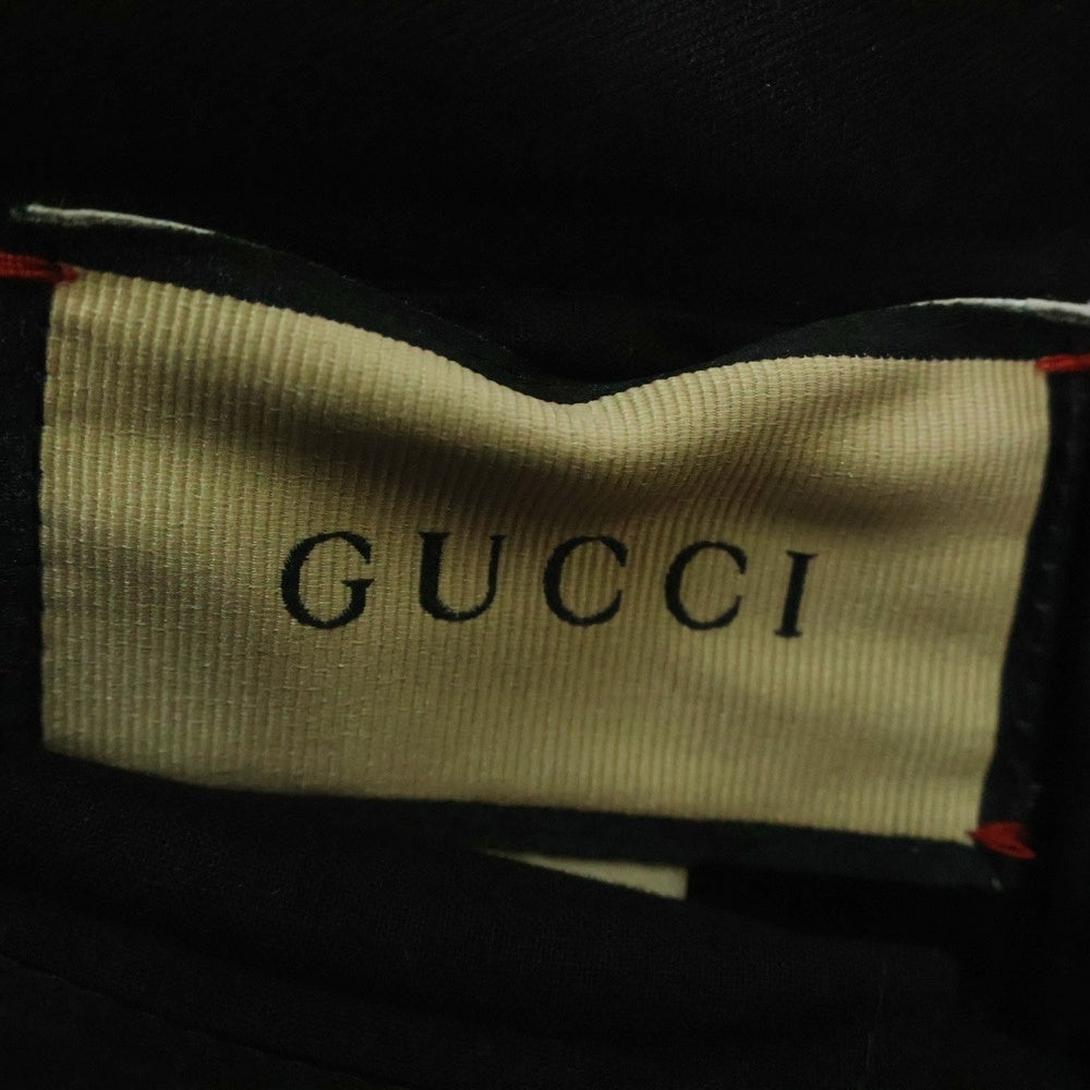 GUCCI(グッチ) センタージップ ハイウエスト スキニーパンツ ブラック 697751
