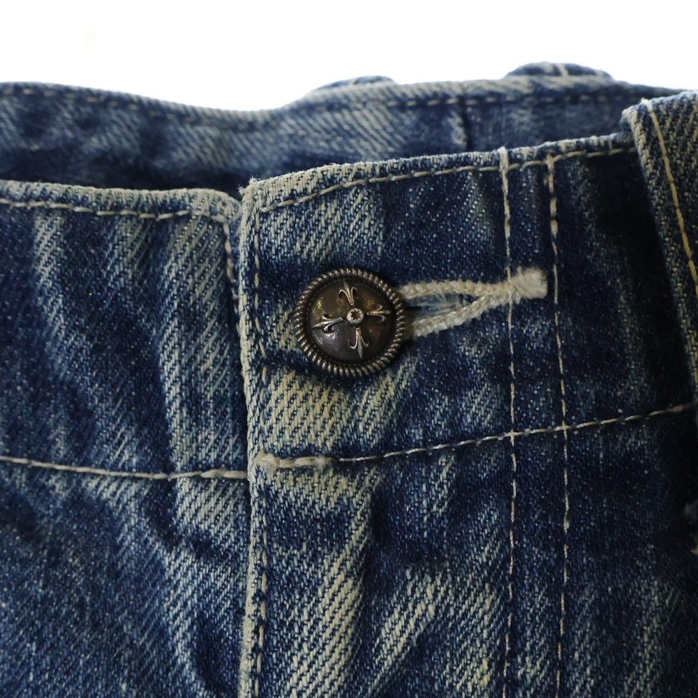BACK LASH(バックラッシュ) Python antique denim pants パイソンアンティーク仕上げデニムパンツ インディゴ T-010