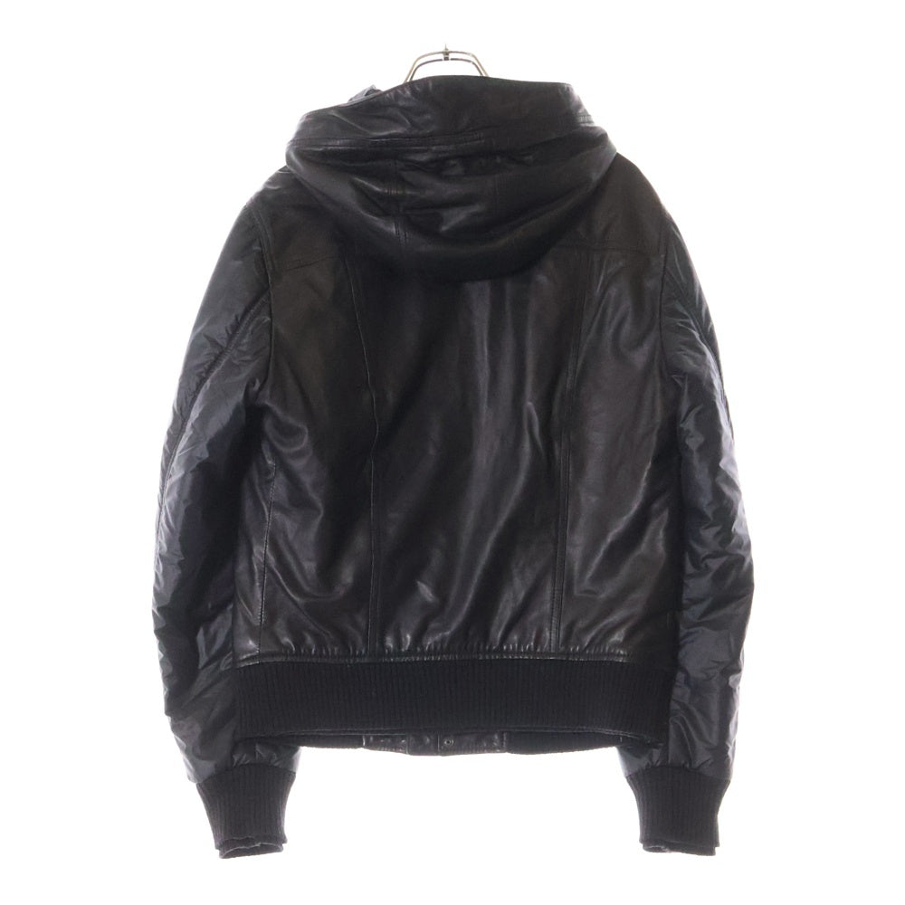 DOLCE & GABBANA(ドルチェアンドガッバーナ) アーム切り替え ジップアップフーディー ブラック G9X90G/G7OA1