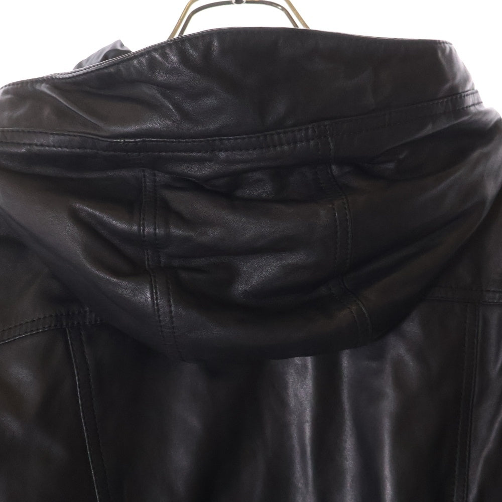 DOLCE & GABBANA(ドルチェアンドガッバーナ) アーム切り替え ジップアップフーディー ブラック G9X90G/G7OA1