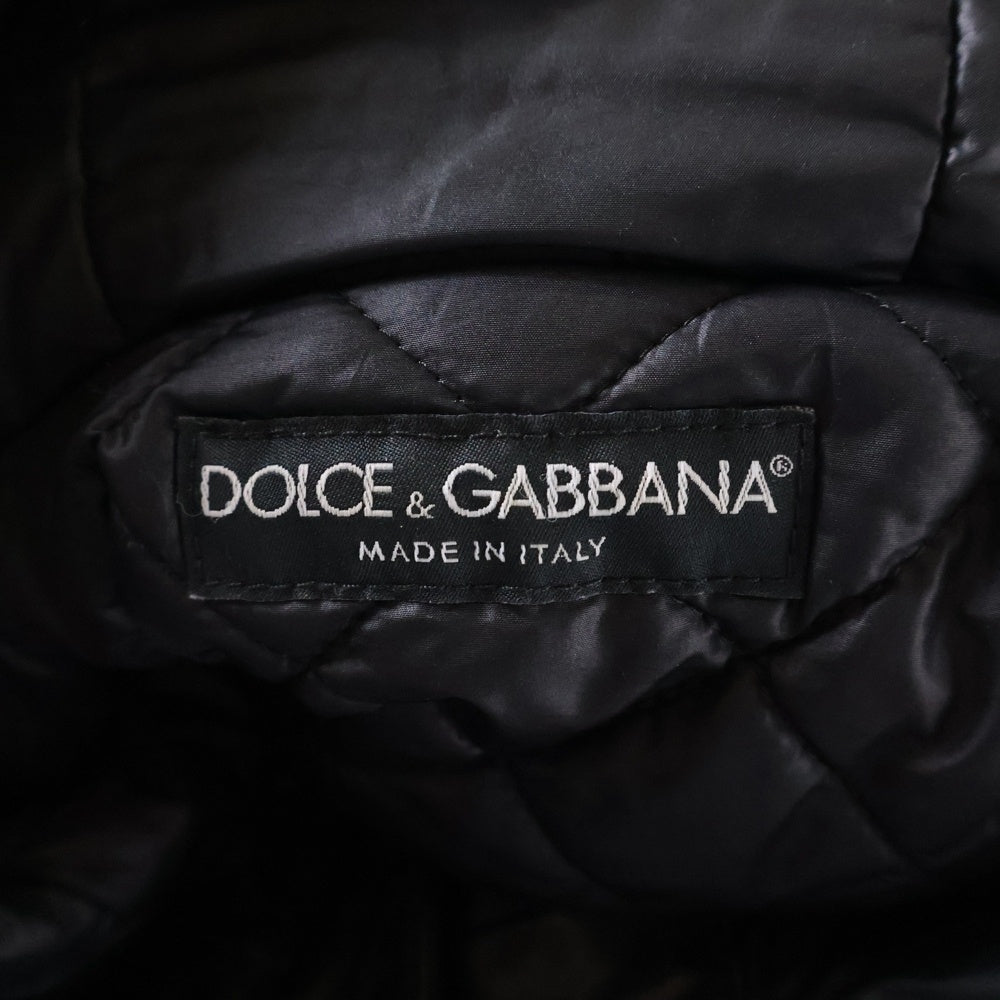DOLCE & GABBANA(ドルチェアンドガッバーナ) アーム切り替え ジップアップフーディー ブラック G9X90G/G7OA1