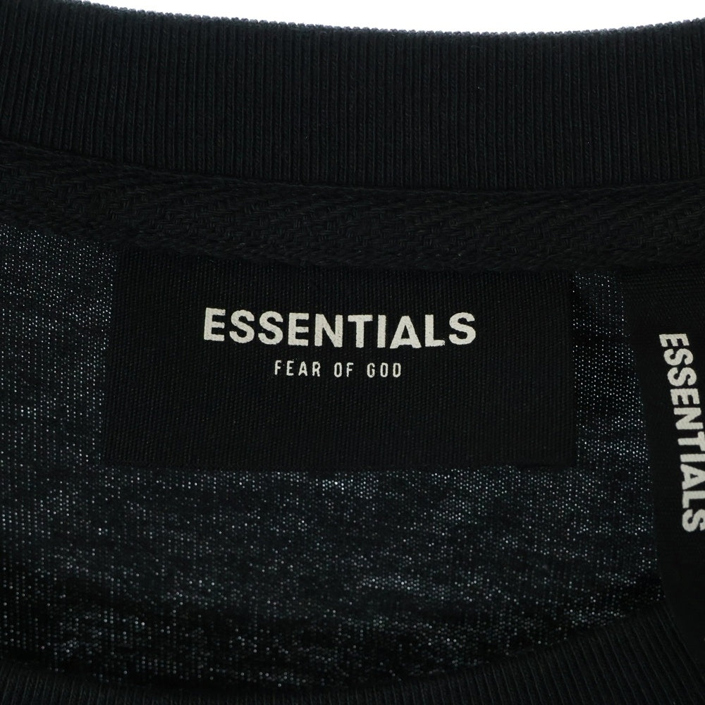 FEAR OF GOD ESSENTIALS(フィアオブゴッド エッセンシャルズ) S/S T-SHIRT FLOWER バックフラワーフォトプリント 半袖Tシャツ ブラック