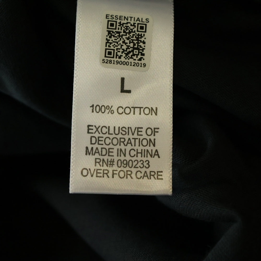 FEAR OF GOD ESSENTIALS(フィアオブゴッド エッセンシャルズ) S/S T-SHIRT FLOWER バックフラワーフォトプリント 半袖Tシャツ ブラック