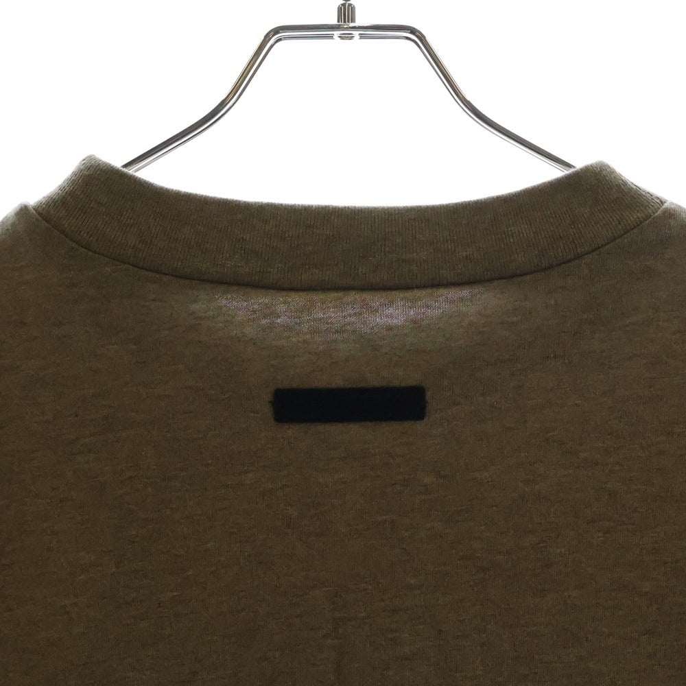 FEAR OF GOD ESSENTIALS(フィアオブゴッド エッセンシャルズ) L/S T-SHIRT ラバーロゴ 長袖Tシャツ ロンT グレー