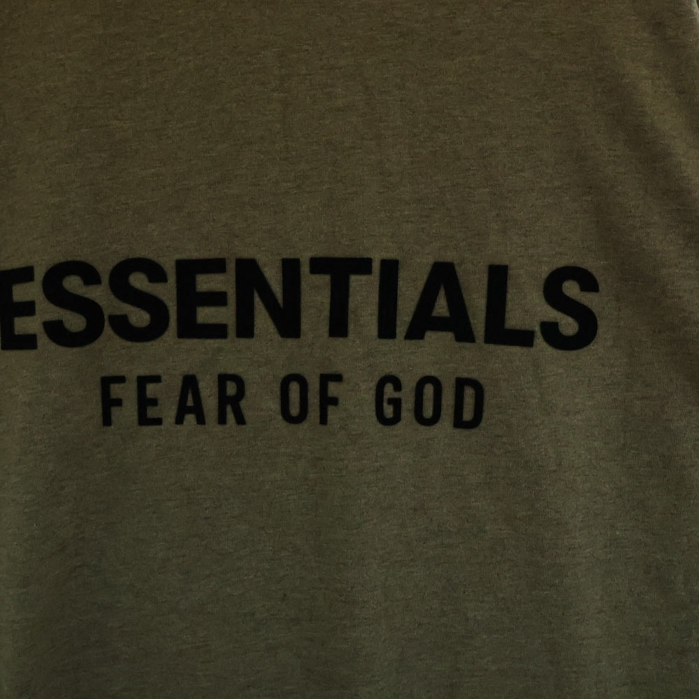 FEAR OF GOD ESSENTIALS(フィアオブゴッド エッセンシャルズ) L/S T-SHIRT ラバーロゴ 長袖Tシャツ ロンT グレー