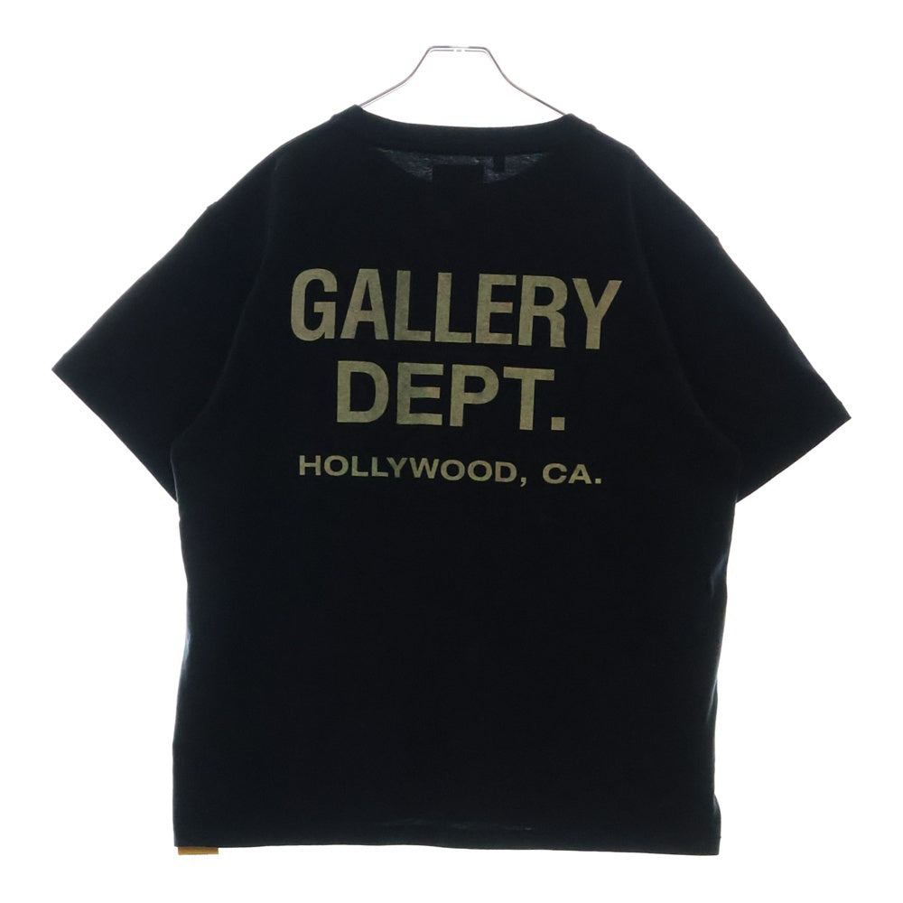 GALLERY DEPT.(ギャラリーデプト) Souvenir T-Shirt ロゴプリント半袖Tシャツ ブラック