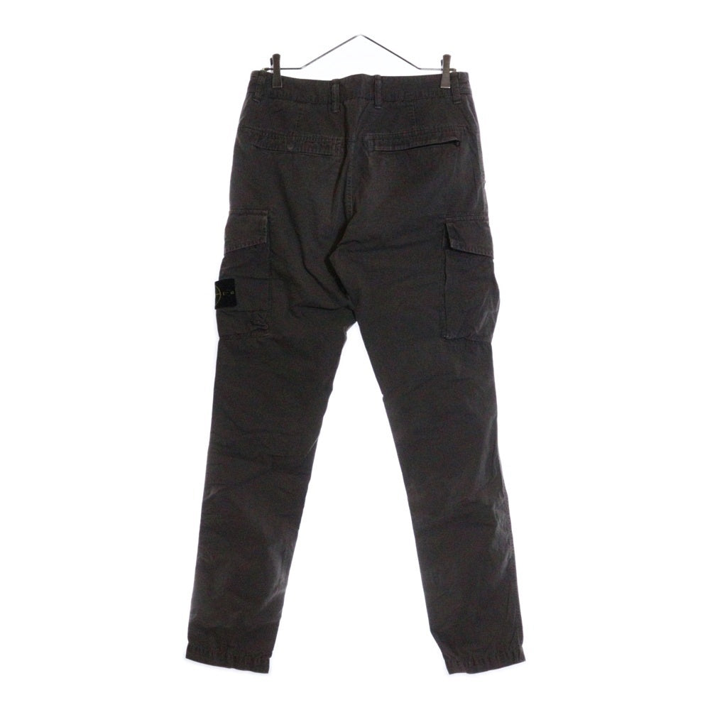 STONE ISLAND(ストーンアイランド) Brushed Cotton Canvas Old Effect Cargo Pants ロゴワッペン カーゴパンツ グレー 7215318WA