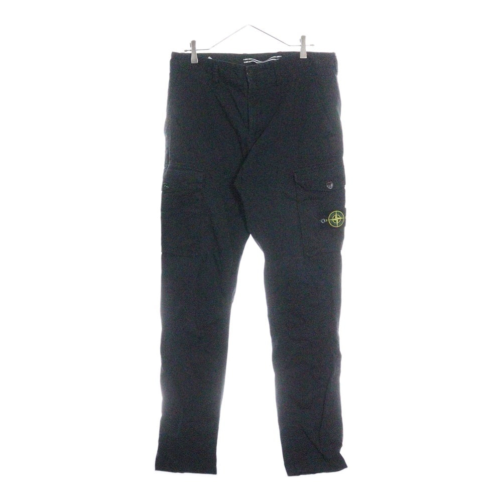 STONE ISLAND(ストーンアイランド) Cargo Trousers ロゴワッペン カーゴパンツ ブラック 711530810