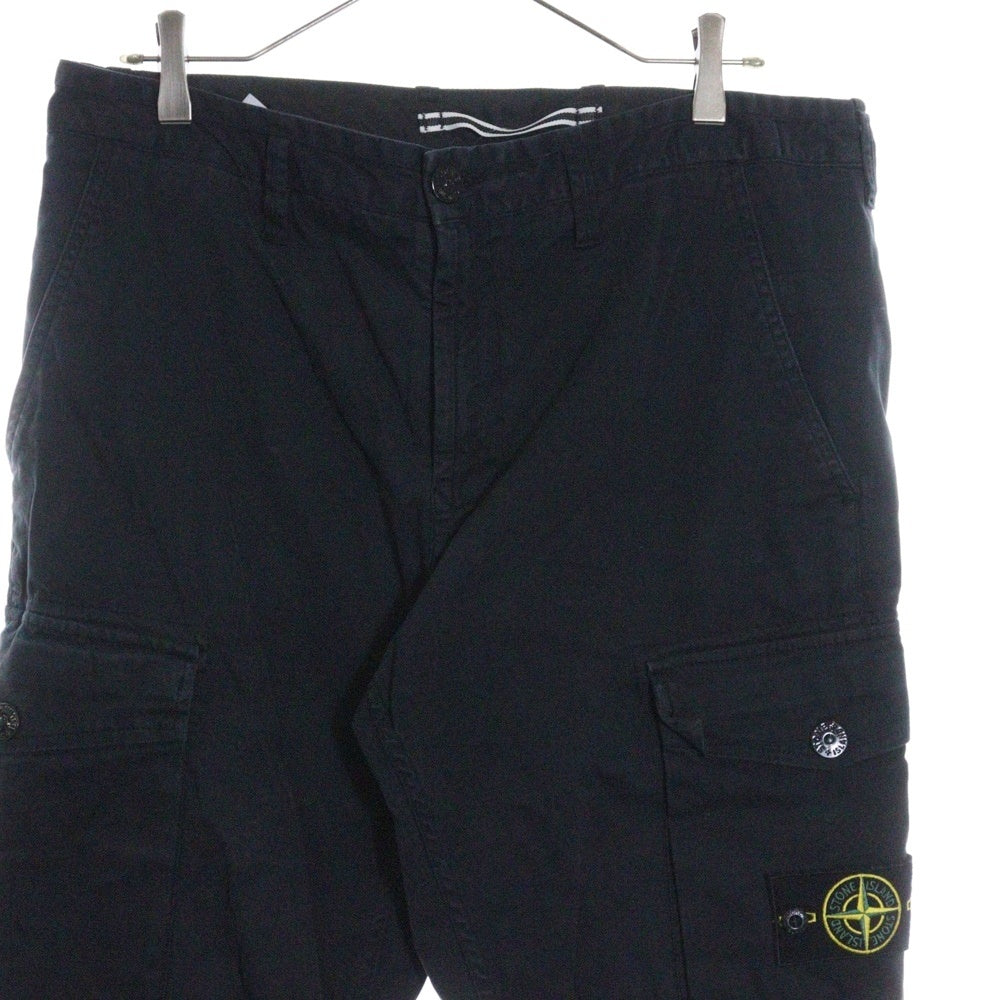 STONE ISLAND(ストーンアイランド) Cargo Trousers ロゴワッペン カーゴパンツ ブラック 711530810
